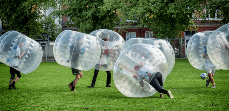 Bulles transparentes pour le foot