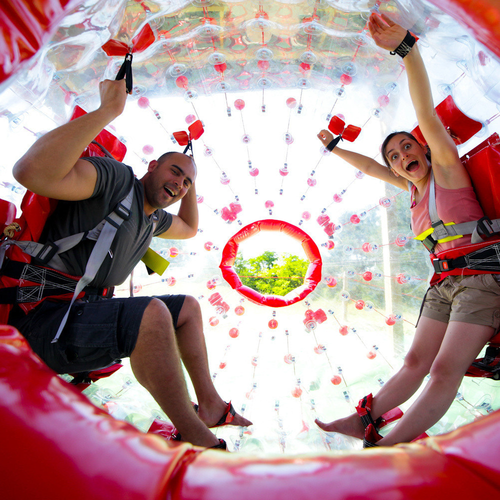 ZORB BALL AVEC HARNAIS