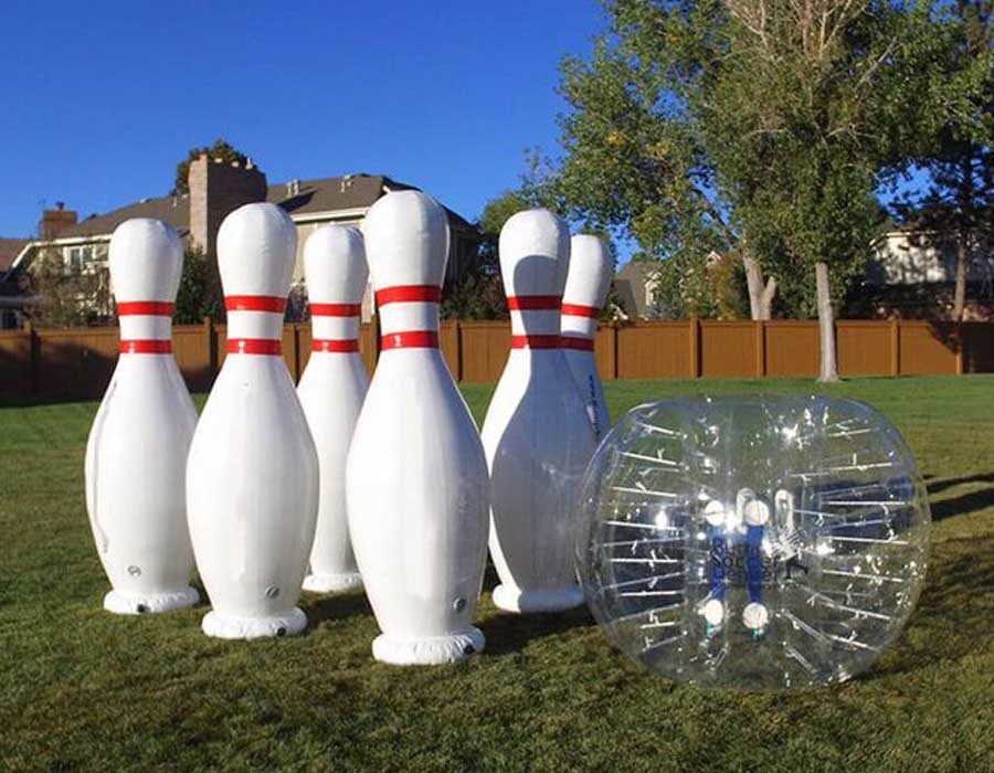 bubble foot, quille gonflable géante